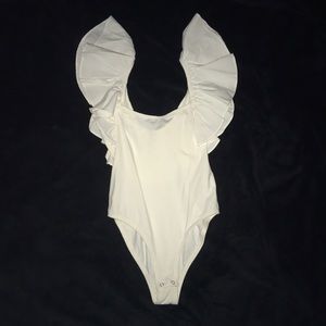 SOLD BP. Nordstrom Ruffle Sleeve Bodysuit